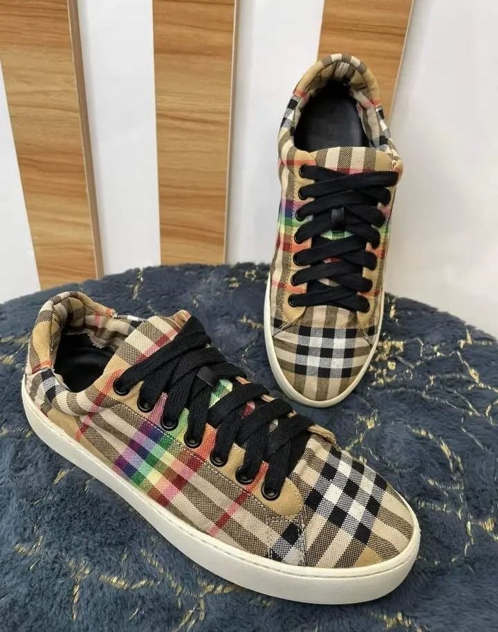 Burberry rainbow vintage check sneakers store