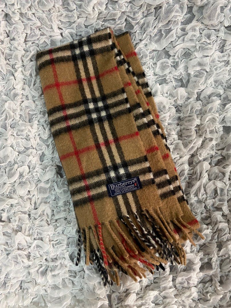 Burberry Scarf Brown 100 Cashmere Authentic Women s Fashion Watches Accessories Scarves on Carousell