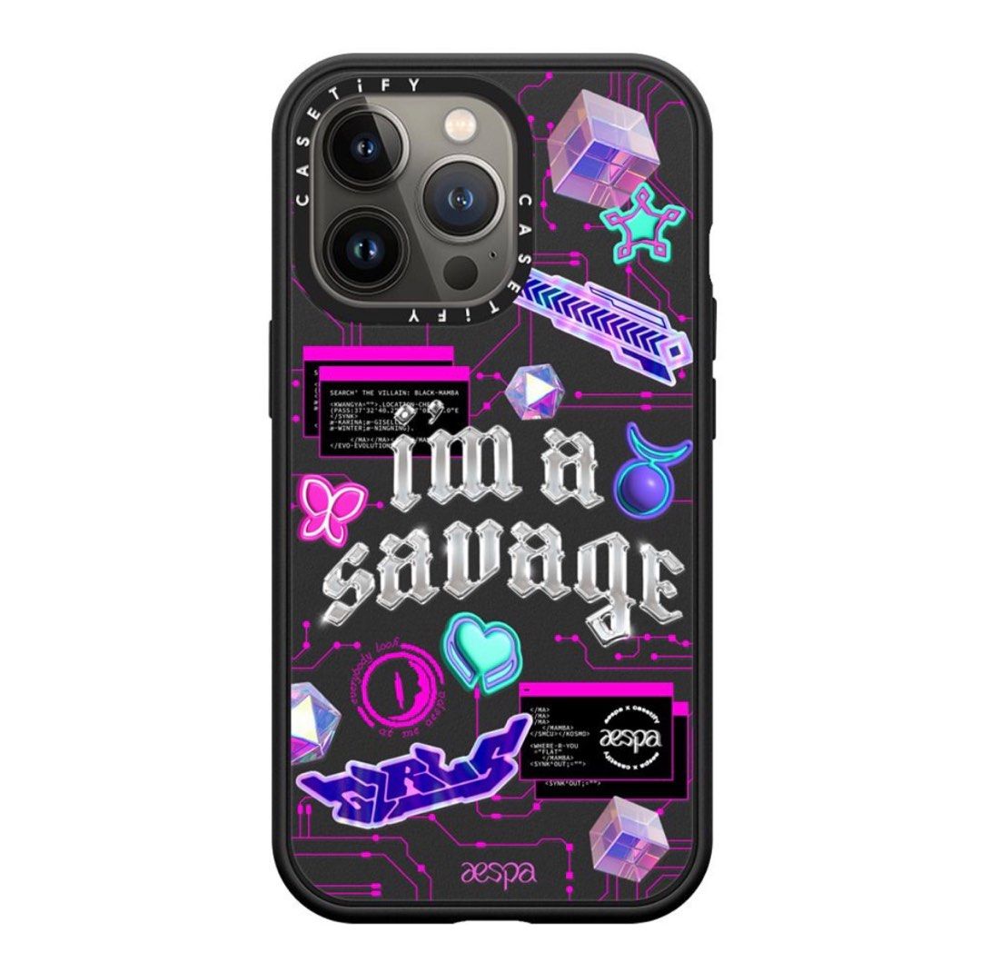 Casetify X aespa iPhone 13 pro case, 手提電話, 電話＆平板電腦配件, 手機套及手機殻 Carousell