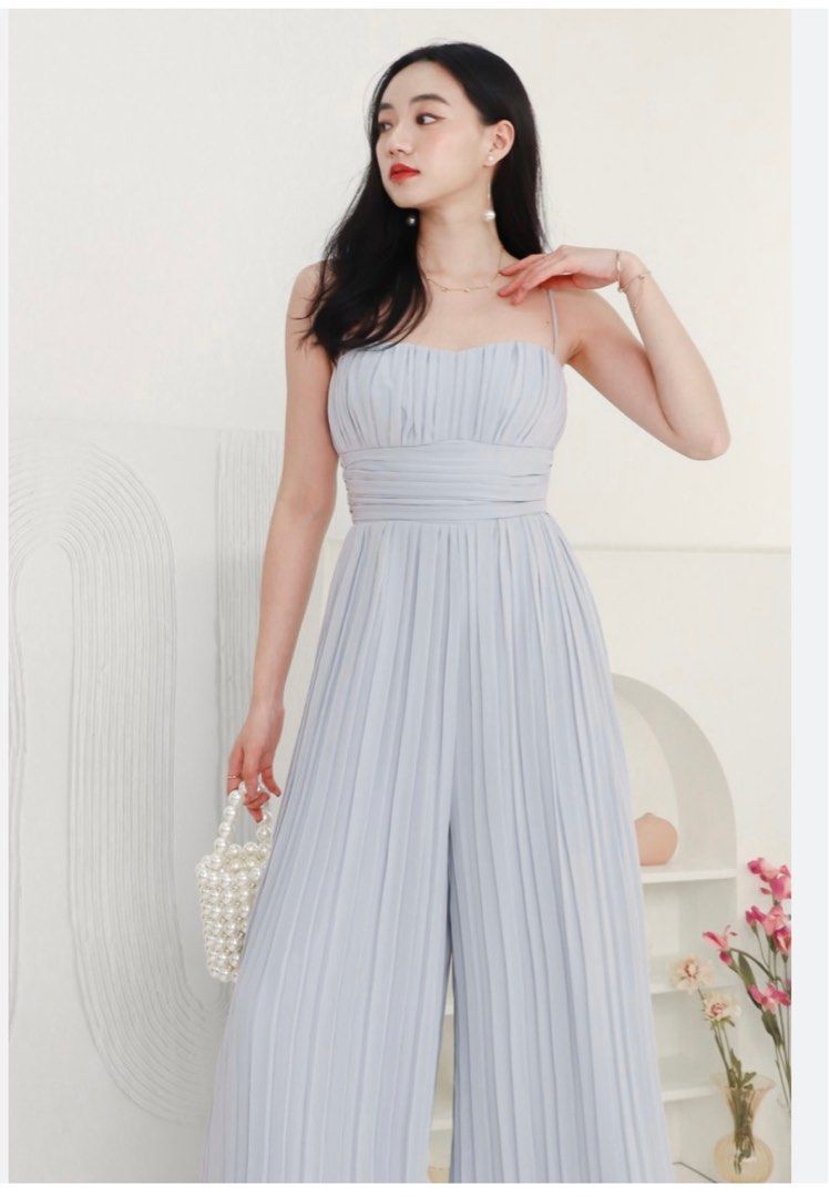 Chiffon discount jumpsuit dress