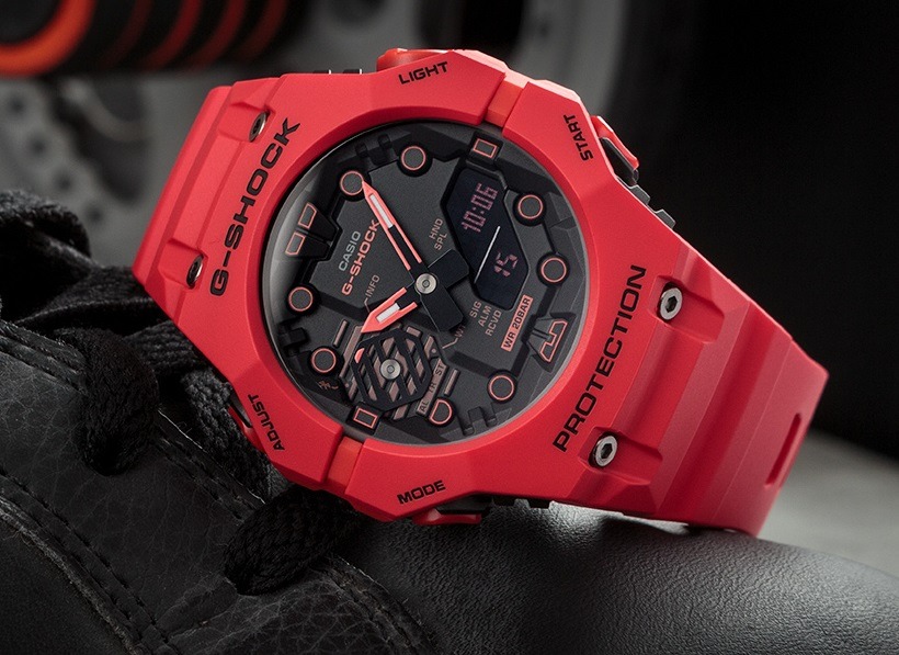 Casio red new arrivals