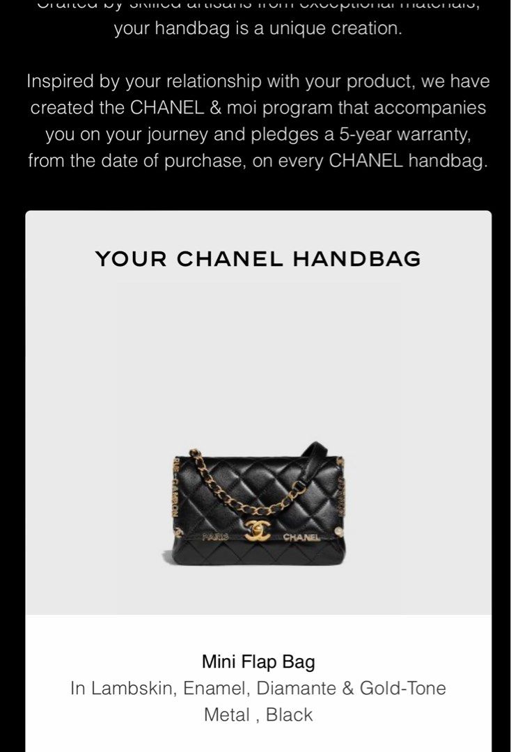Chanel Mini Flap Bag*Lambskin,Enamel,Diamante & Gold-Tone Metal