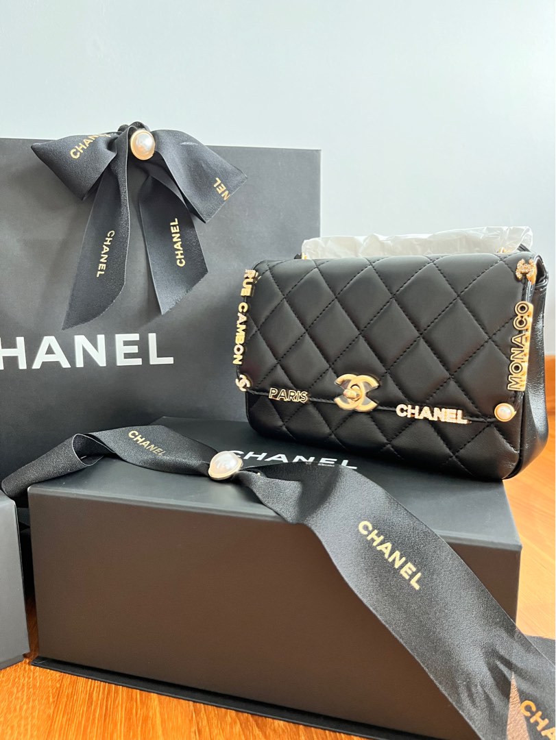 Chanel Mini Flap Bag*Lambskin,Enamel,Diamante & Gold-Tone Metal