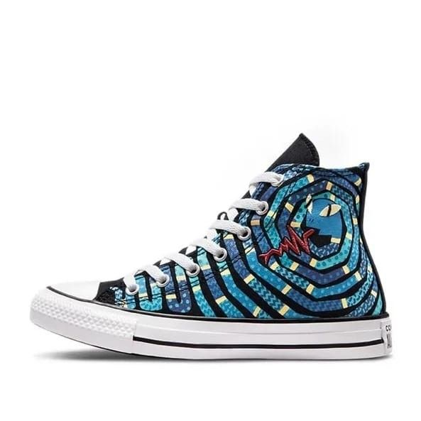 Converse CTAS Snake Print size 37 40 sneakers canvas sepatu biru