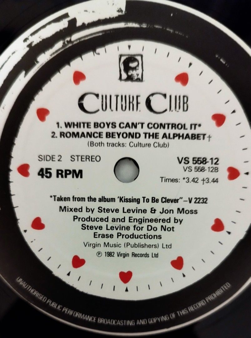 CULTURE CLUB - TIME (CLOCK OF THE HEART) 12