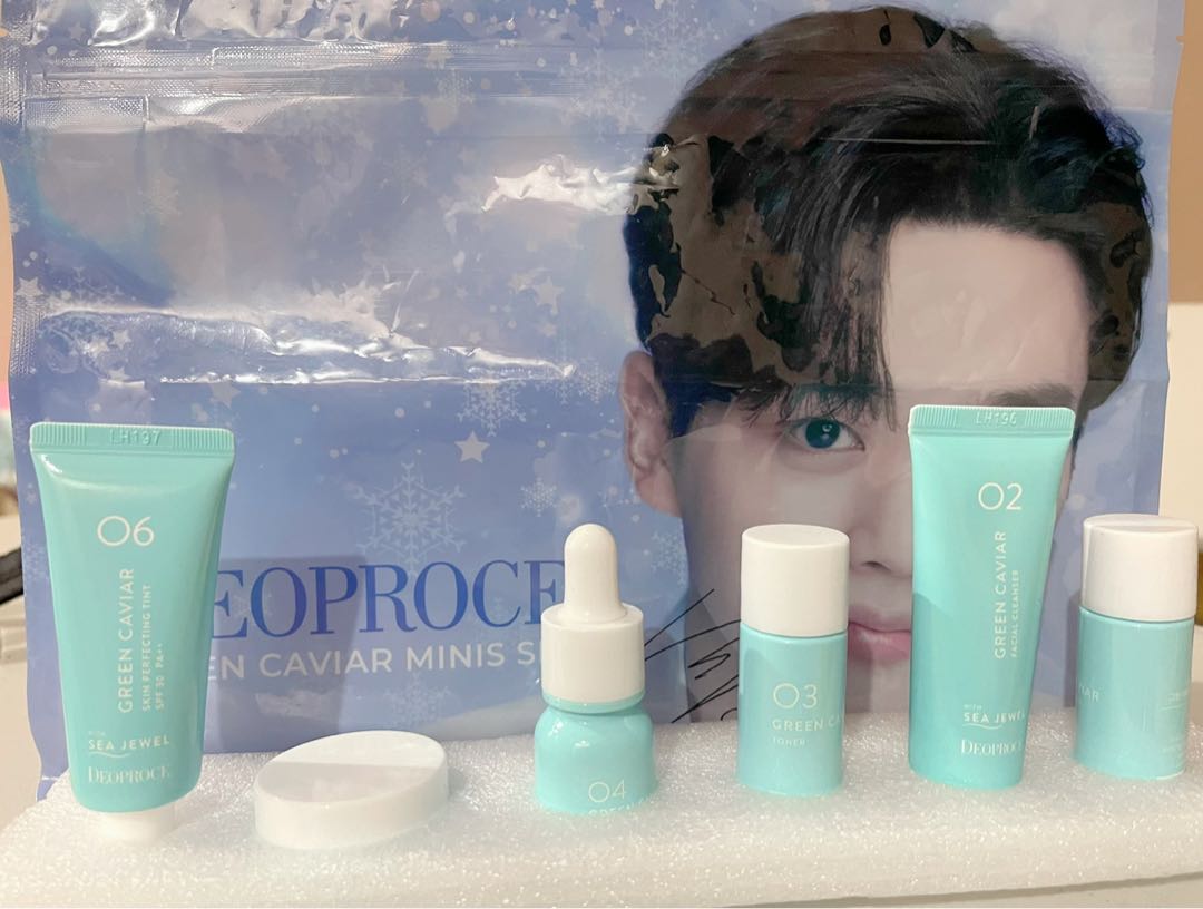 Deoproce Green Caviar Mini Starter Kit, Beauty & Personal Care, Face ...