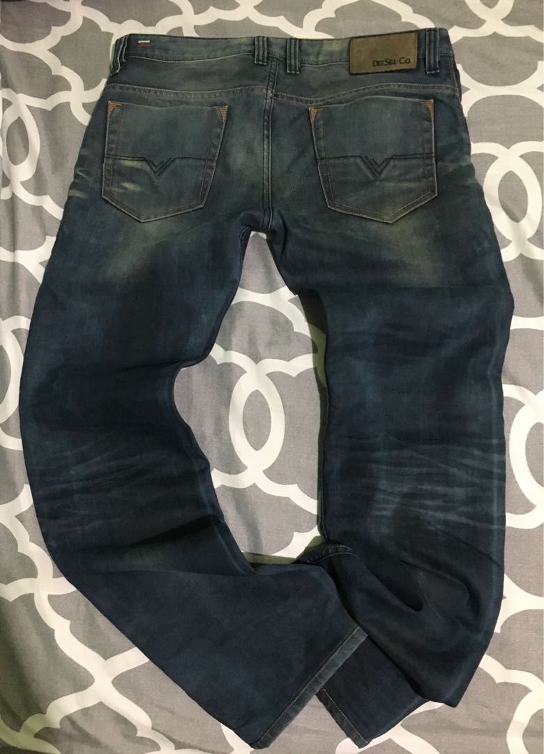 Jeans Diesel Safado Uomo Taglia 34/30 - Blu RB066 - Nuovo Con Etichette