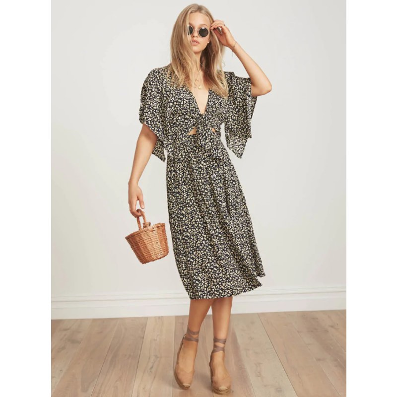 Faithfull the brand massimo midi dress deals