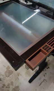 Foldable Glass Drafting Table