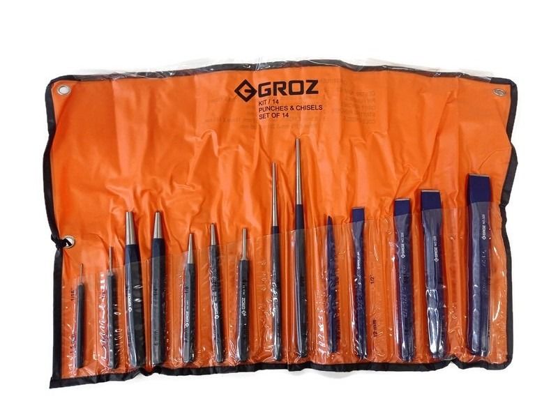 Groz 14pc. Punch & Chisel Set KIT/14/ST (Category: Home Improvement Tools & Accessories) located in Manila. Submitted by yaleph (Listing ID 1214378167, Image 1). Description: ● Authentic Groz 14pc. Punch & Chisel Set ● A range of kits carefully thought about, keeping in mind the needs of the journeyman, the farmer or rancher, the mechanic,. the carpenter. ● This is an excellent way to keep your tools organized. ● These kits are packed in heavy-du