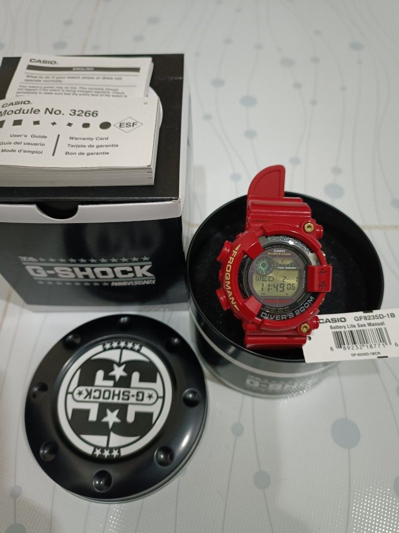 Gshock frogman GF8235D B 35th anniversary Men s Fashion Watches