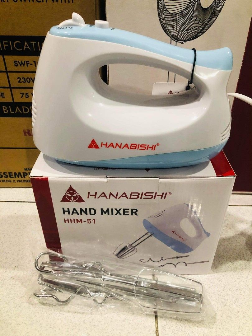 Hanabishi Hand Mixer HHM51, Furniture & Home Living, Kitchenware