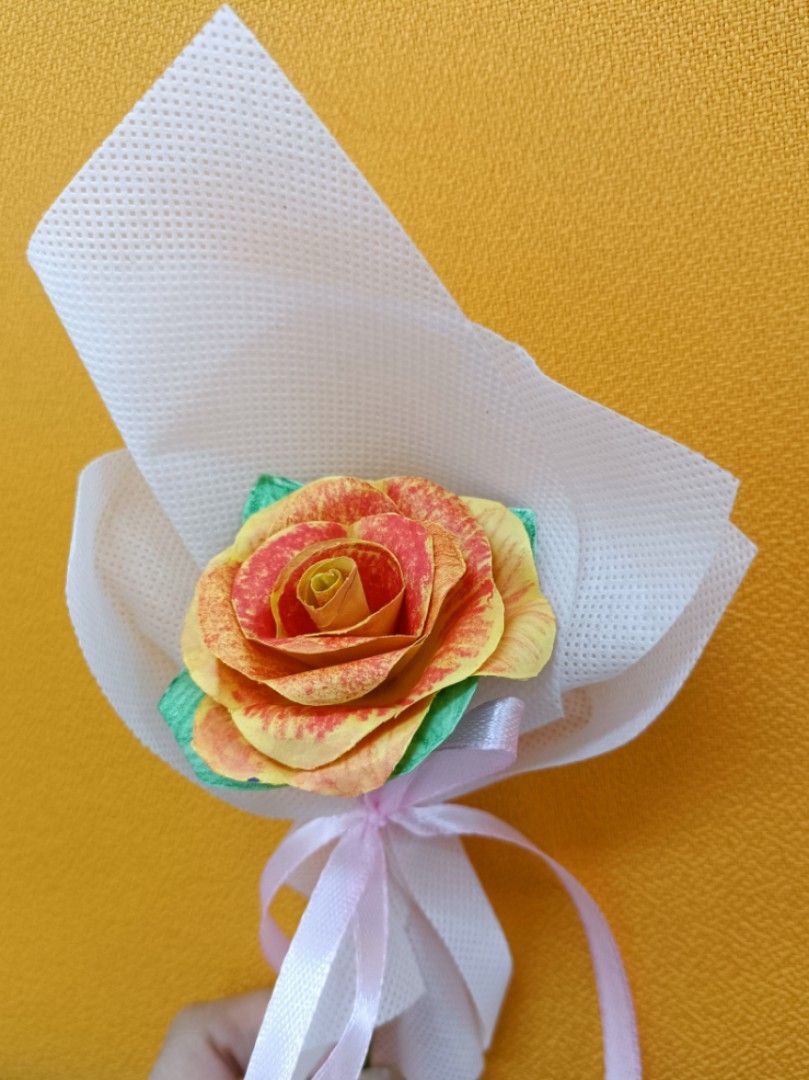 Handmade Paper Flower Bouquet, Hobbies & Toys, Stationery & Craft
