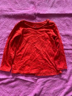 H&M long sleeve red t shirt