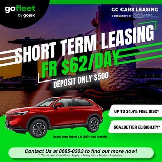 Honda Vezel Hybrid Car For Rent / Lease ✅ GOJEK FLEET DRIVER-PARTNER ✅ PHV READY💰 DRIVER JOBS AVAILABLE ✅ READY STOCK 