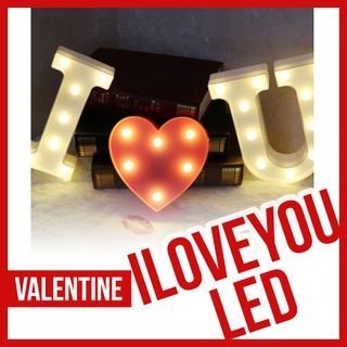 I Love You LED Lights Happy Valentines Day Party Needs