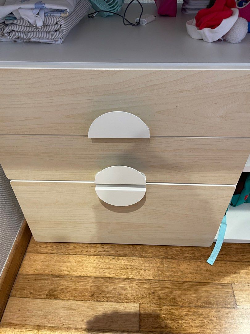 Ikea baby changing table with 3 drawers, Babies & Kids, Baby Nursery