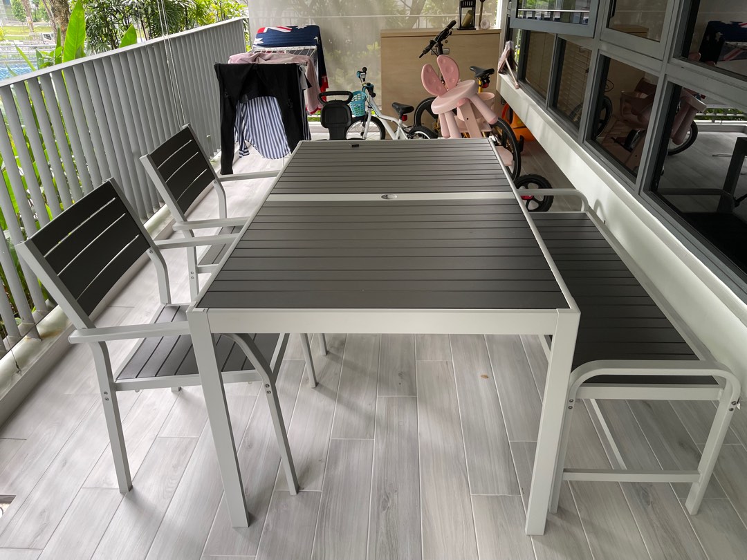 IKEA outdoor dining set, Furniture & Home Living, Furniture, Tables