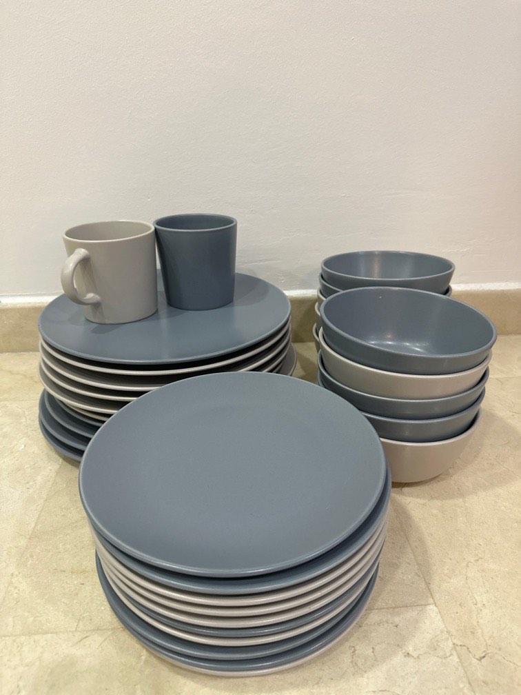 IKEA plates, bowls and cups, Furniture & Home Living, Kitchenware