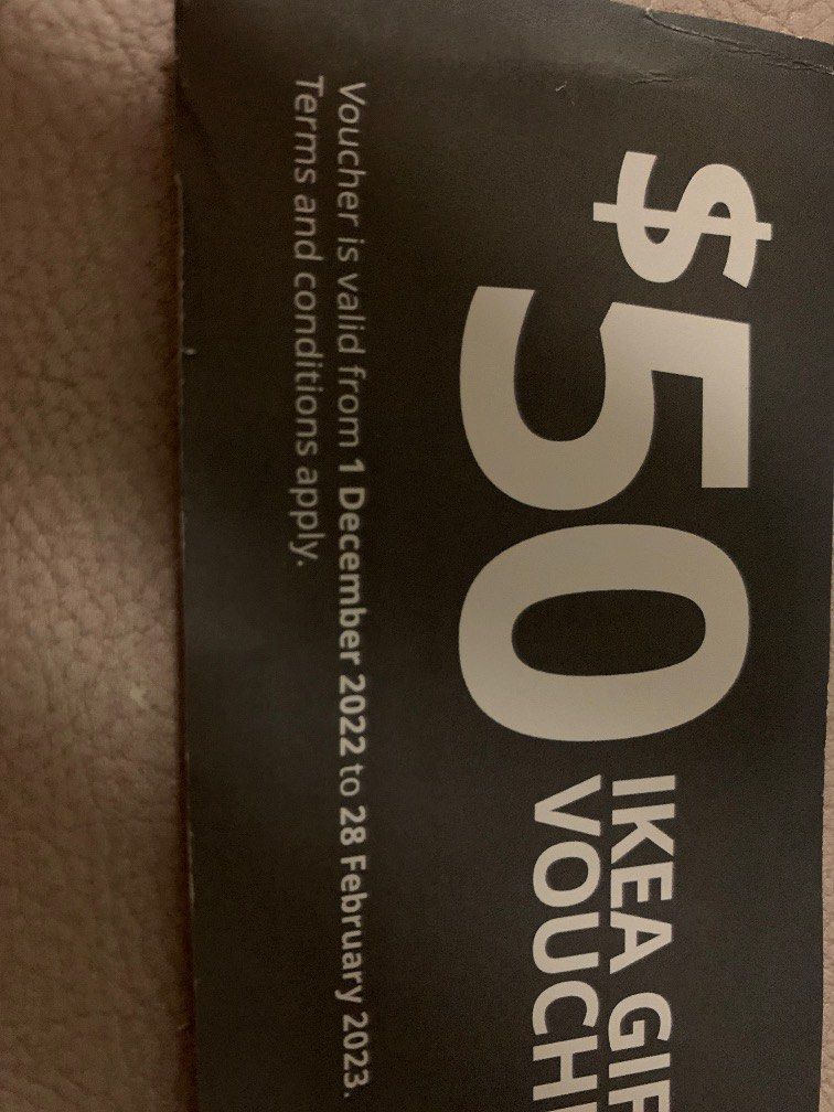 Ikea voucher 50 exp 28 Feb 2023, Tickets & Vouchers, Vouchers on Carousell