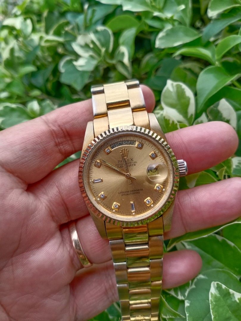 Jam rolex gold discount