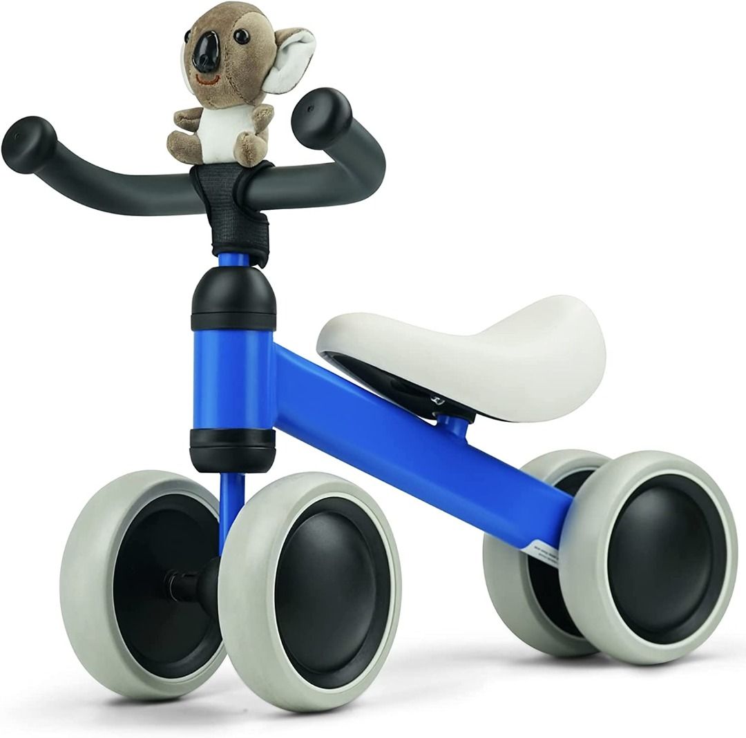 KRIDDO Baby Balance Bike for 1 Year Old Boy and Girl Bullhorn