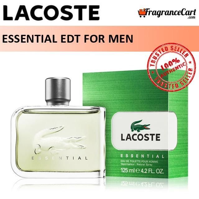 Lacoste Essential EDT for Men (75ml/125ml) Eau de Toilette Green [Brand New  100% Authentic Perfume FragranceCart], Beauty & Personal Care, Fragrance &  Deodorants on Carousell