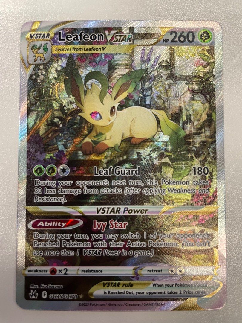 Leafeon VSTAR Crown Zenith, Hobbies & Toys, Toys & Games on Carousell
