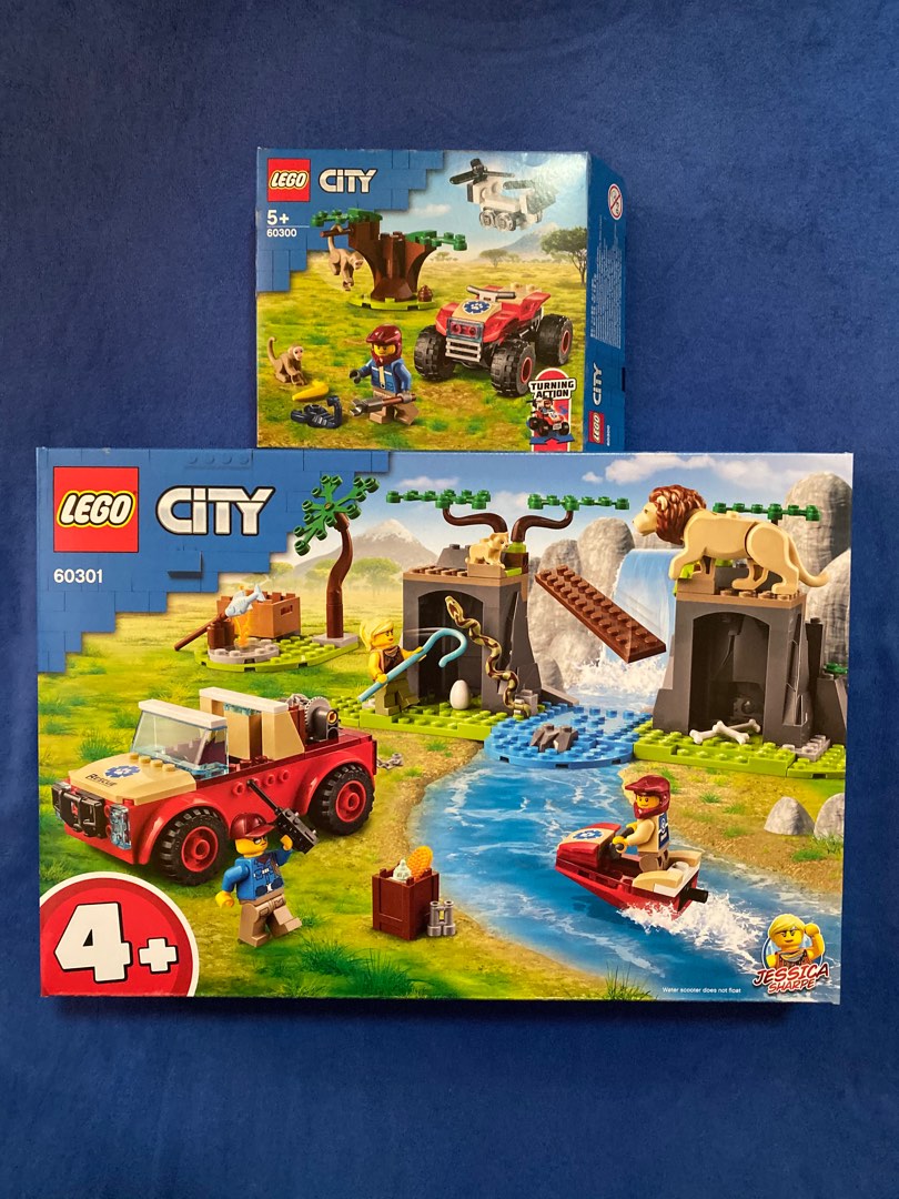 Lego (60301 + 60300) City Wildlife Rescue Off-Roader + ATV, Hobbies ...