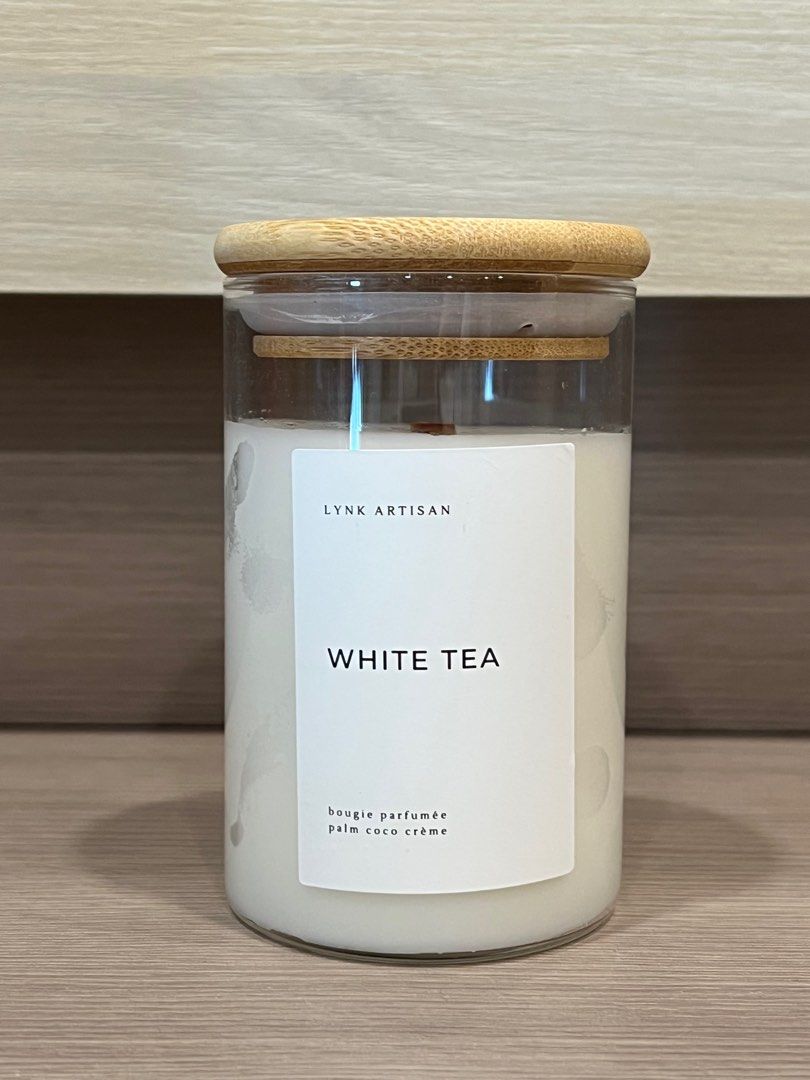 Lynk Artisan White Tea Candle (200g), Furniture & Home Living, Home
