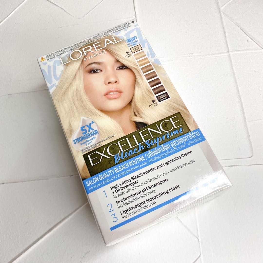 L'Oreal Paris Excellence Bleach Pewarna Rambut Hair Color Loreal, Kesehatan & Kecantikan