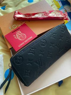 Louis Vuitton M60171 Clémence Wallet, Black, One Size