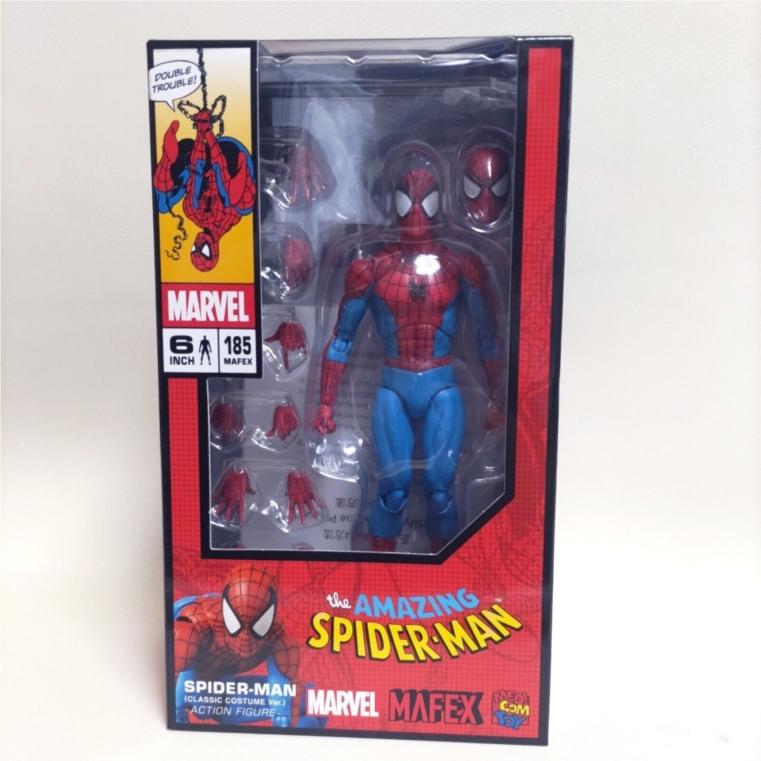 Figurine Spider-Man Mafex 185 - Costume Classique Et Miles Morales - Ct Toys