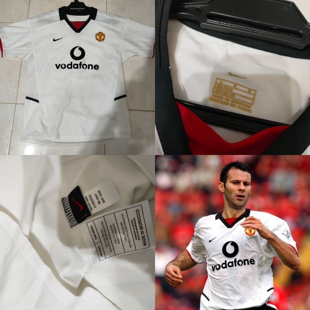 Manchester United Away Jersey 2002/03 ,Size Small on Carousell