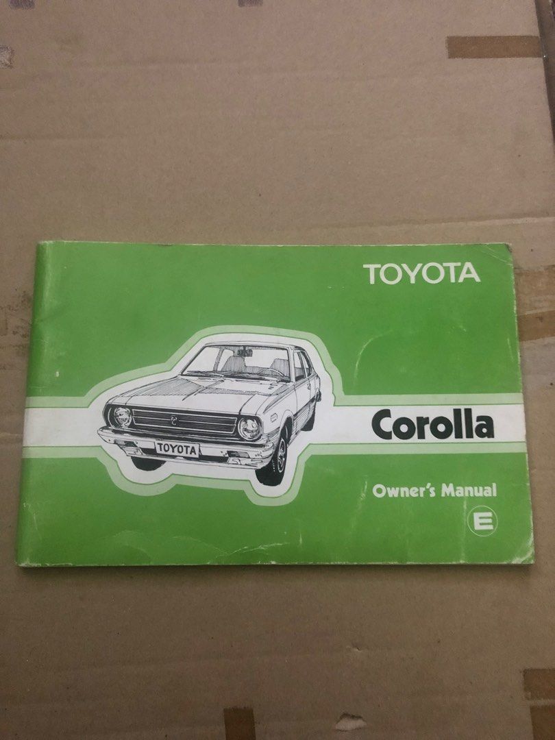 manual book toyota corolla ke30, Hobbies & Toys, Collectibles