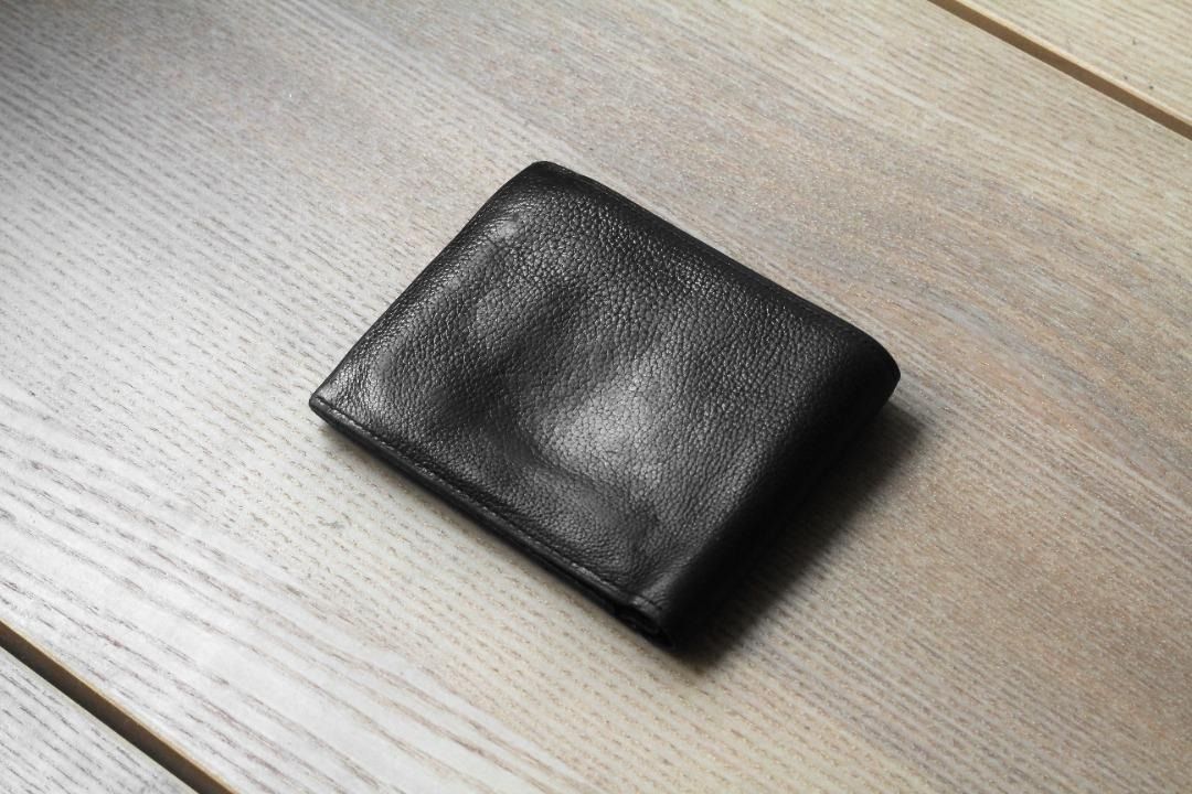 MARGARET HOWELL - Black leather travel wallet