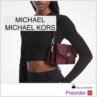 Michael Michael Kors Greenwich Medium Studded Leather Convertible Shoulder Bag - Merlot