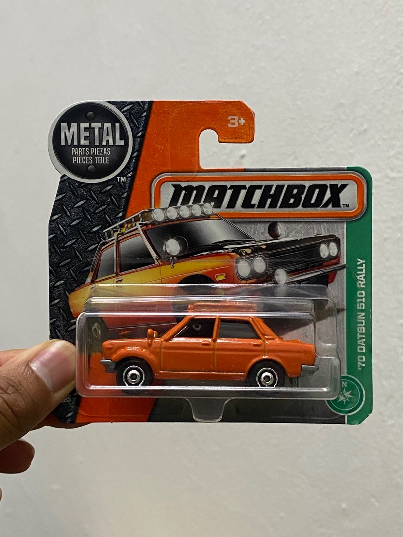 Matchbox Datsun 510 Rally Short Card Variant Rims, Hobbies &