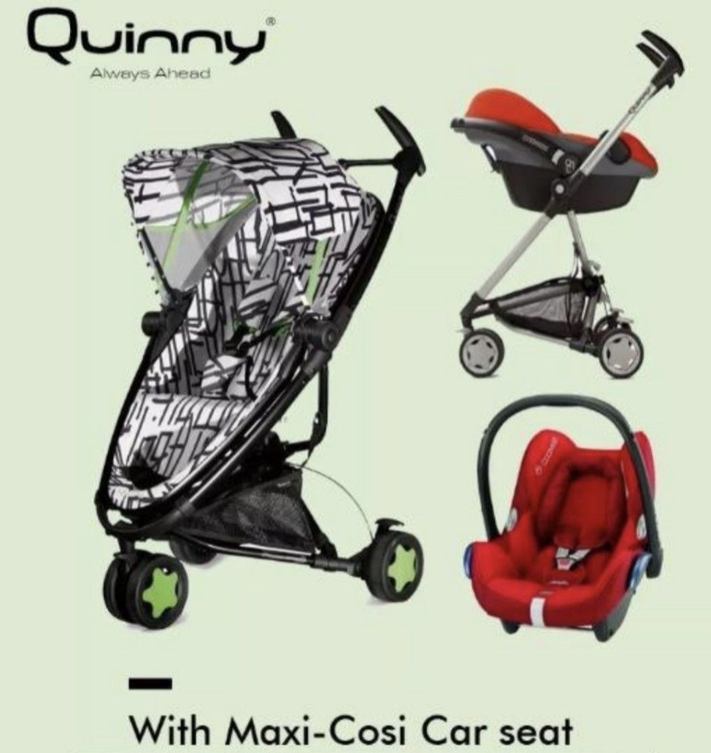 Cosi with quinny zapp stroller, Babies & Kids, Going Out, Strollers on Carousell