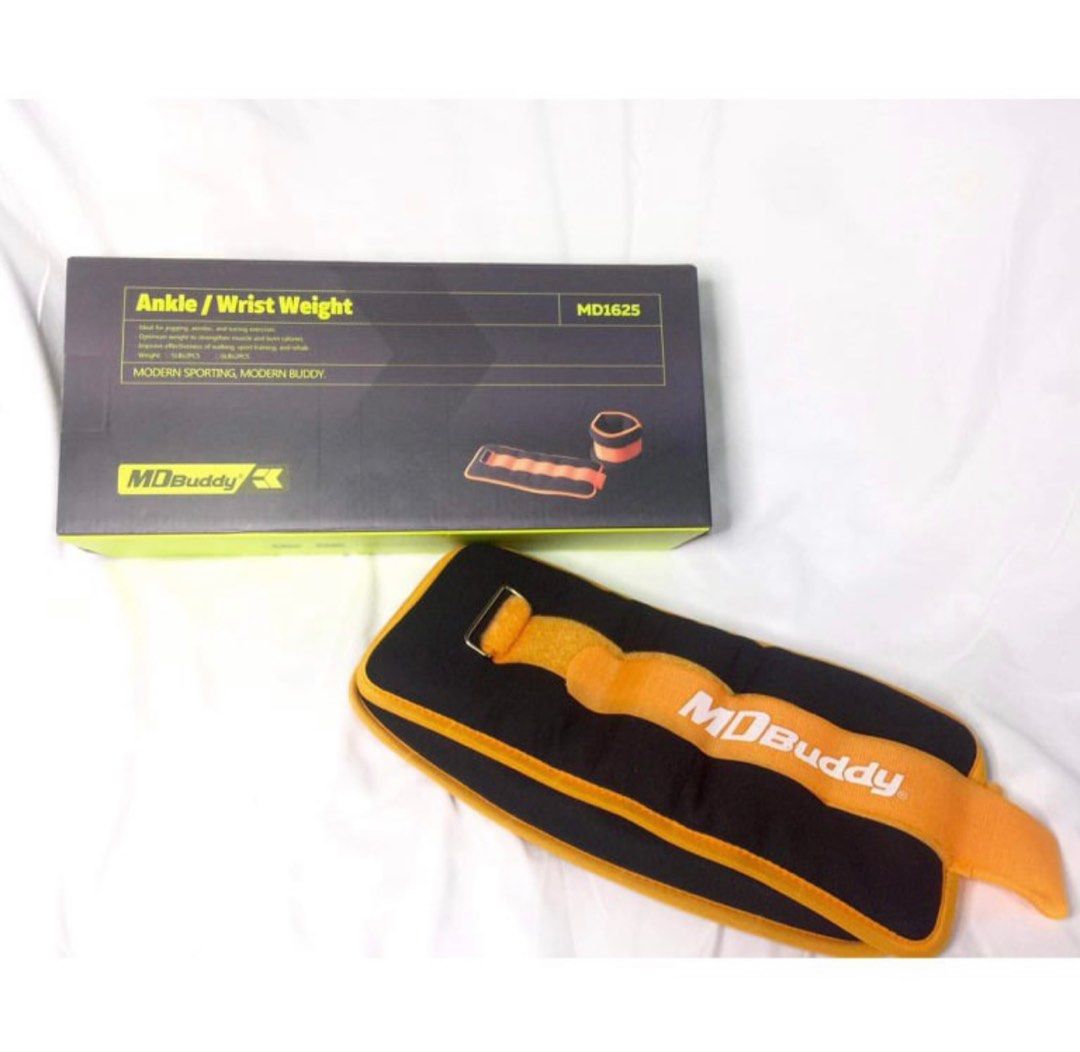 MD Buddy Ankle/Wrist Weights 5 lbs (Category: Weights & Dumbbells) located in Paranaque City. Submitted by _moonshop (Listing ID 1214532591, Image 1). Description: Used only once. No more box.