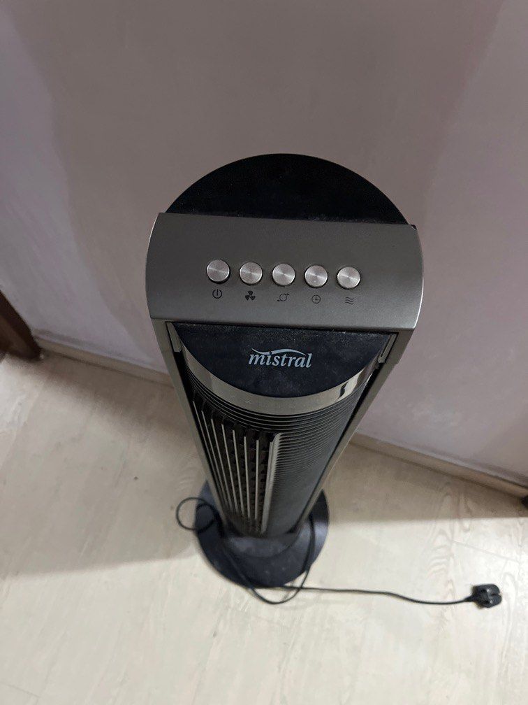 Mistral Tower fan (remote), Furniture & Home Living, Lighting & Fans