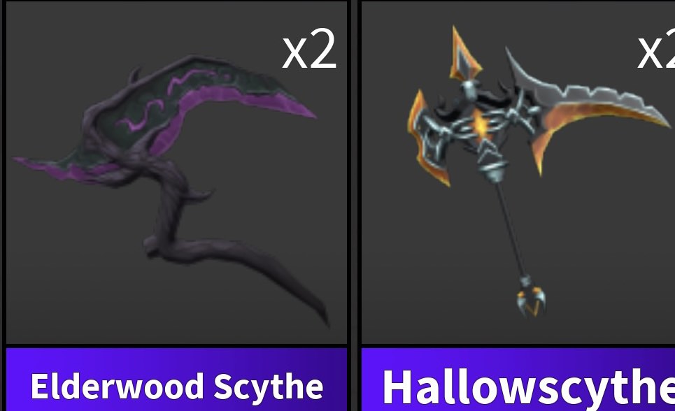 Mm2 elderwood scythe for robux, Video Gaming, Video Games, Others on  Carousell