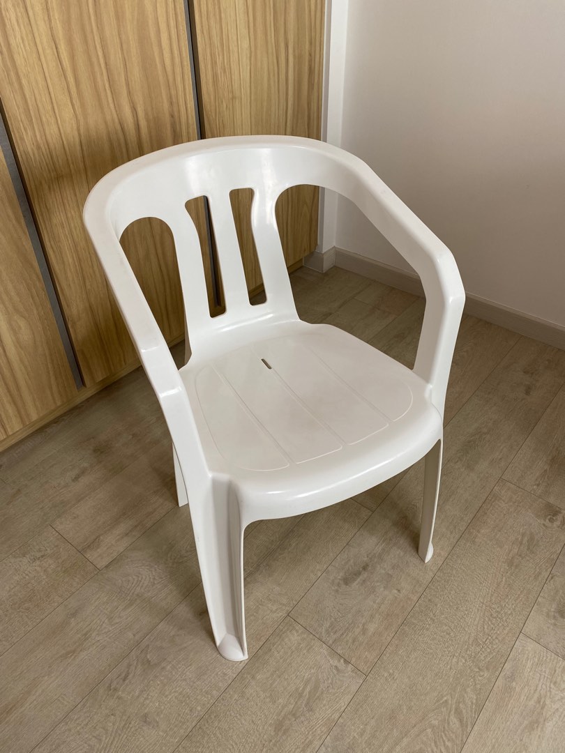 Molded plastic chair, Furniture & Home Living, Furniture, Chairs on