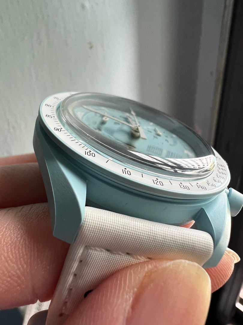Moonwatch Swatch X Omega Moonswatch screen protector Men s Fashion Watches Accessories Watches on Carousell