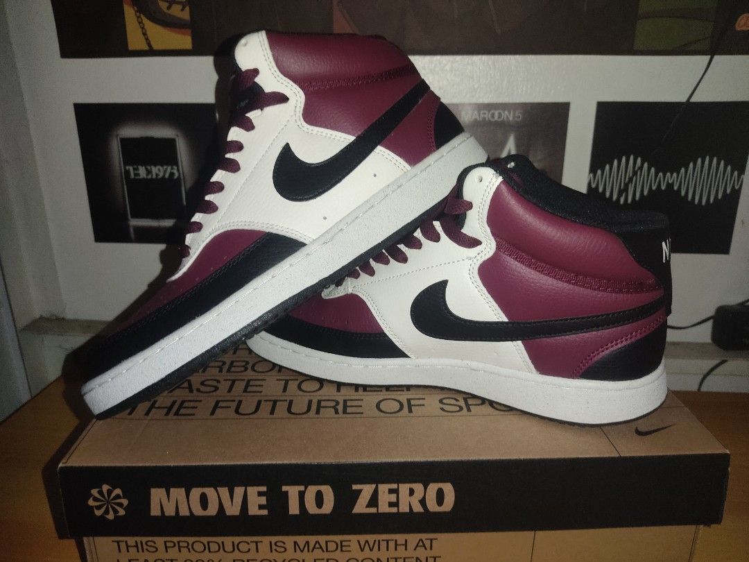 Nike Court Vision Mid next nature Dark Beetroot colorway Men #39 s Fashion