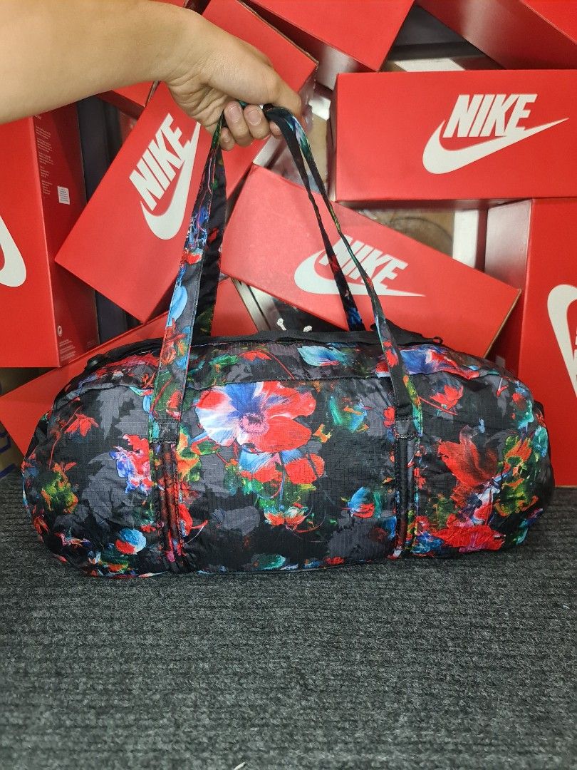 nike floral gym bag