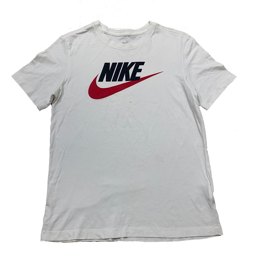 mens white nike with red swoosh