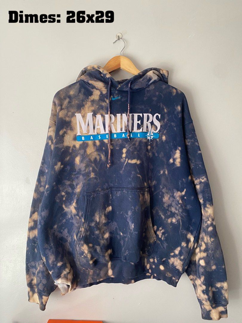 Seattle Mariners Nike Center Swoosh Vintage Hoodie Sweatshirt