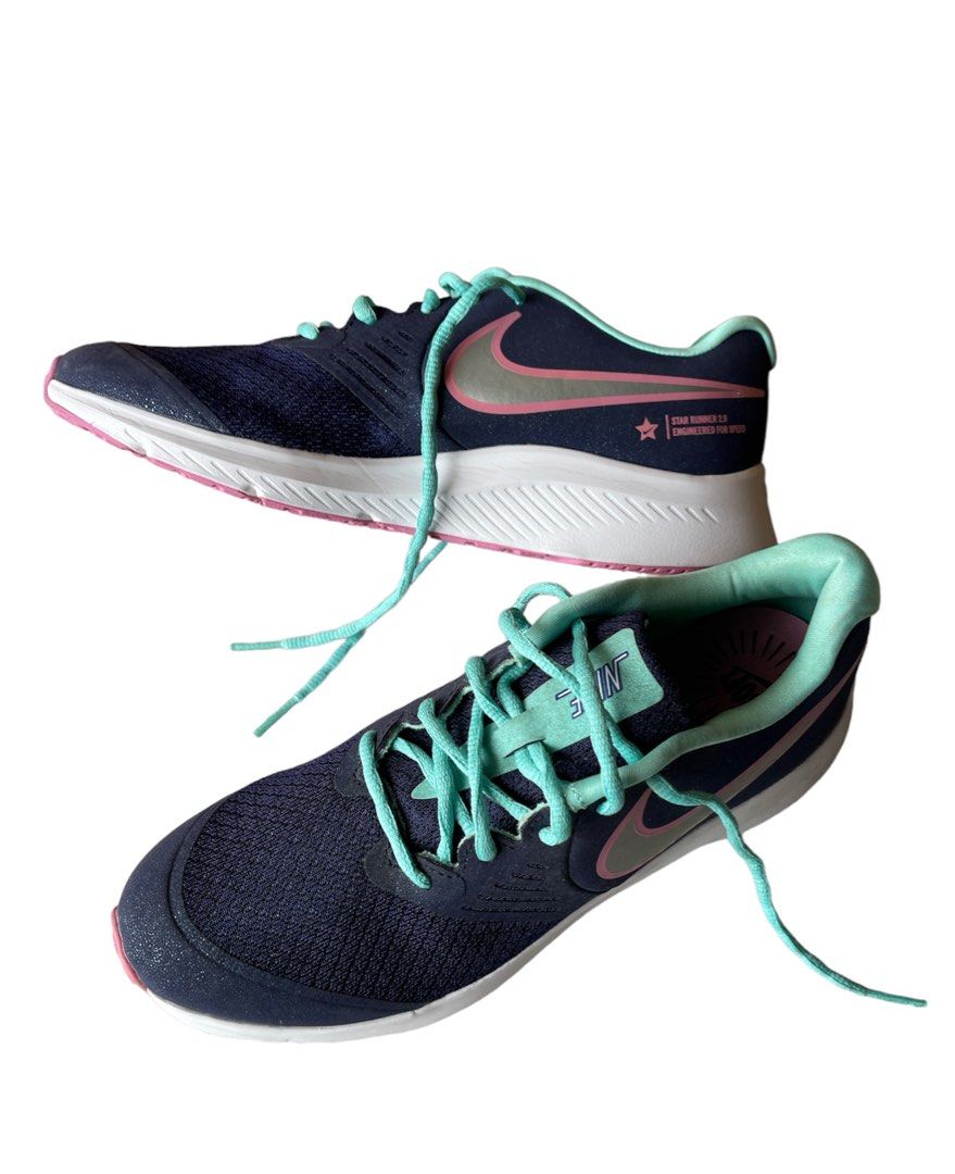 Nike Womens Navy Blue Sparkly Shoes Women s Fashion Footwear