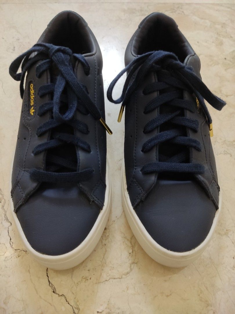 Adidas sleek navy hot sale